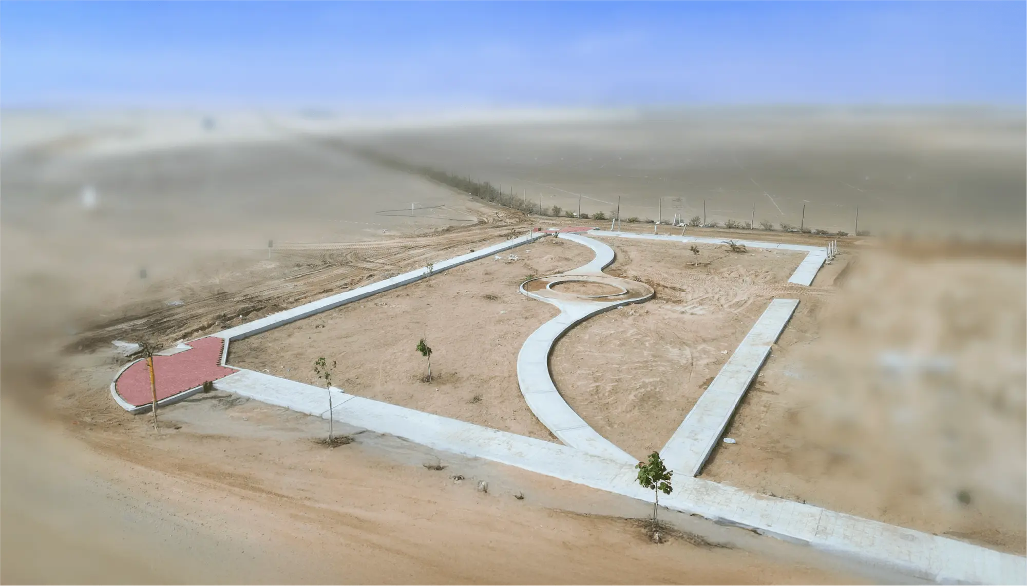 Imagen de avance de Veredas y pistas en el Condominio Apolo